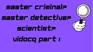 Vidocq Criminal and Detective part 1