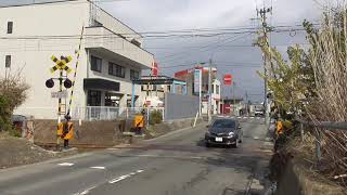 弘南鉄道 大鰐線　西弘南部踏切【青森県・弘前市】　2021.03.17