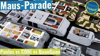 Maus-Parade - Panlos vs COBI vs QuanGuan - The Big Comparison