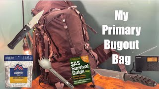 Tour of my Primary Bugout Bag