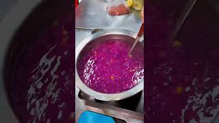 Asian street food 紫薯粥