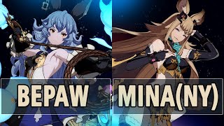 GBVS: BEPaw (Ferry) Vs Mina (NY) (Metera) | High Level Gameplay.