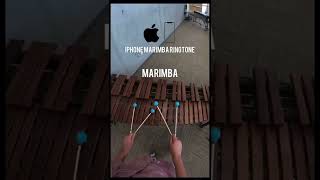 How iphone marimba ringtone recorded #shorts #iphone #marimba