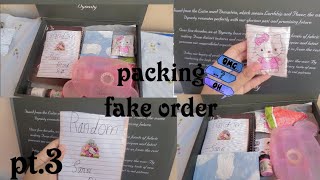 Packing fake order pt.3 ll Aesthetic ll Glittery Rage 13