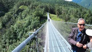 ponte tibetano in Val Montina