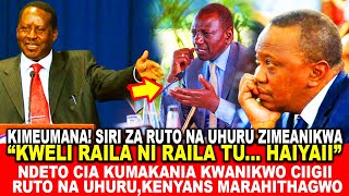 KWELI RAILA NI RAILA TU... HAIYAII!NDETO CIA KUMAKANIA CIIGII RUTO NA UHURU,KENYANS MARAHIITHAGWO