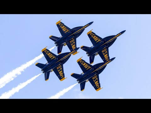 Navy Blue Angels At The New York Air Show! - YouTube