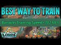 The Best Way To Train Troops In Lords Mobile