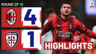 MILAN-CAGLIARI 4-1 | HIGHLIGHTS | Milan cruise to next round | Coppa Italia Frecciarossa 2023/24
