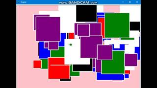 Make a Mondrian art by: PYTHON IMPORT TURTLE