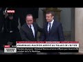 arrivée d emmanuel macron à l elysée