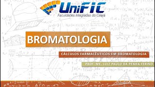 Aula 02 - Bromatologia - UNIFIC