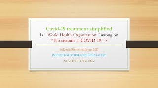 Covid 19 Treatment Simplified Dr  Ramachandruni