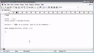Beginner PHP Tutorial 48 String Functions String Position Part 1 flv