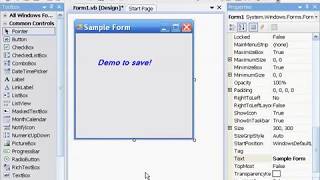 VB ( Visual basic ) 2008 : Saving & Executing Projects - Saving the Original Project
