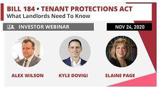 Bill 184 - Landlord Protections Act • What Landlords Need To Know (Episode 3)