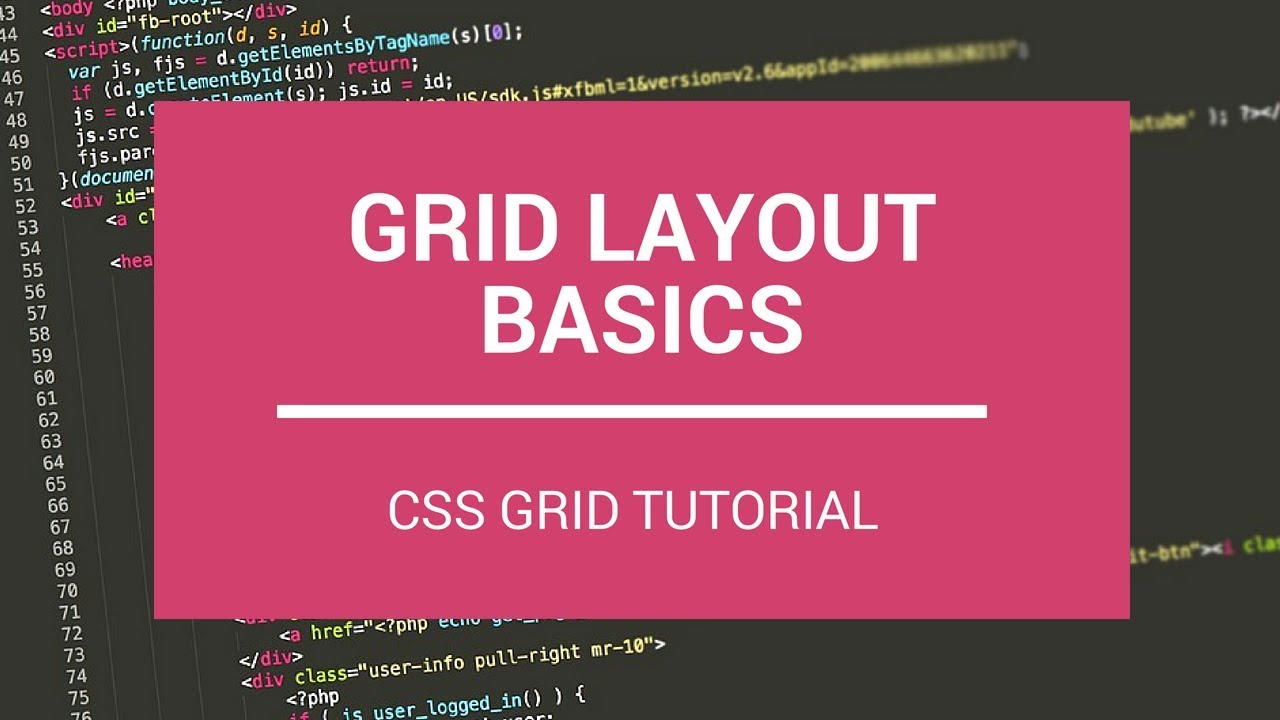 CSS Grid Layout Basics - YouTube