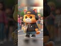 super cute fat cats love bubble tea. 可爱猫咪爱奶茶 cat cute funny cutecat cartoon catlover