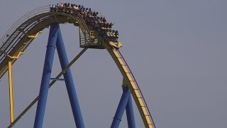 The Nitro Roller Coaster at Six Flags Great Adventure in Jackson New Jersey Ultra HD 4K