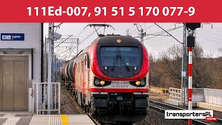 111Ed-007, 91 51 5 170 077-9, lokomotywa elektryczna LOTOS - skład cystern