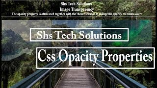 Opacity in css | Css Tutorial For Beginners - 34 | Opacity Properties | Opacity property in css