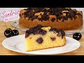 Cherry cake with chocolate sprinkles | Crumble cake with cherries - easy and fast to prepare