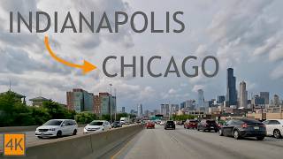 Indianapolis Indiana to Chicago Illinois Drive 4K - Driving Road Trip