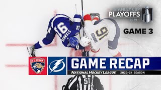 Gm 3: Panthers @ Lightning 4/25 | NHL Highlights | 2024 Stanley Cup Playoffs