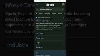 How to apply for Infosys Job #career #short #shortvideo #trending #viral #job