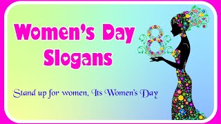 Women's day slogans in english International Women's day quotes slogans on Women's Day