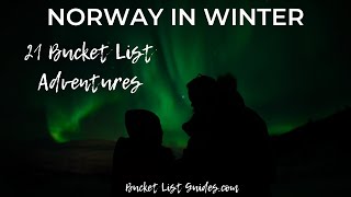 🌨️❄️ 21 Must-Do Winter Activities in Norway | Bucket List Guides ❄️🌨️