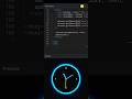 🕚 Neon Glow Analog Clock in HTML, CSS & JavaScript 🔆 #coding #programming #animation