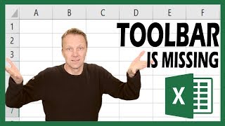Toolbar is missing in Excel