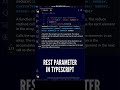 😮😮 TypeScript Function with Rest Parameters! #shorts #javascript #typescript #programming #coding