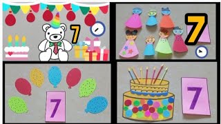 Introduction of number-7| Number recognition | Pre school subject Maths#sheeladey| Number 7 for kids