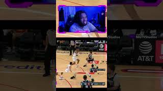 Lakers Fan Reacts To Luka Doncic hits crazy scoop shot from 3 point line #shorts