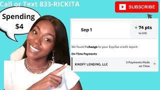 74 Points by Paying $4 - Do this now if your credit score is under 580 - From 400s to 680 | Rickita