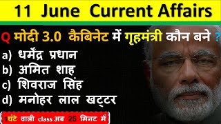 11 June Current Affairs 2024  Daily Current Affairs Current Affair Today  Today Current Affairs 2024