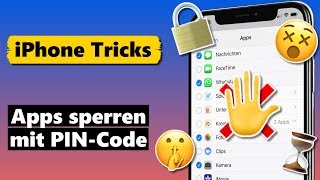 iPhone APPS SPERREN \u0026 mit Code schützen (einzeln oder mehrere)