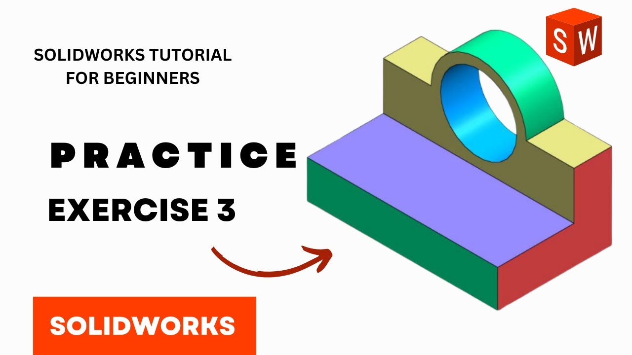 Solidworks Basic Practice Exercises For Beginners Solidworks Design Solidworks Basic Practice Exercises For Beginners Solidworks Design