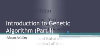intro to genetic algorithm part 1