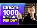 Use this to create 1000+ Designs per day | Print on Demand