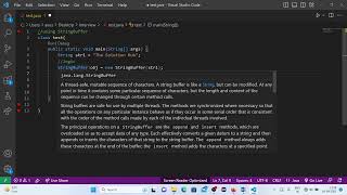 #3- Reverse A String Using StringBuffer Method | Interview Coding Questions #javacode