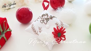 Eng sub [릴리스가든 프랑스자수] 메리크리스마스 :)  Merry Christmas  embroidery