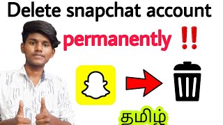 how to delete snapchat account permanently in tamil / how to delete snapchat account in tamil / BT