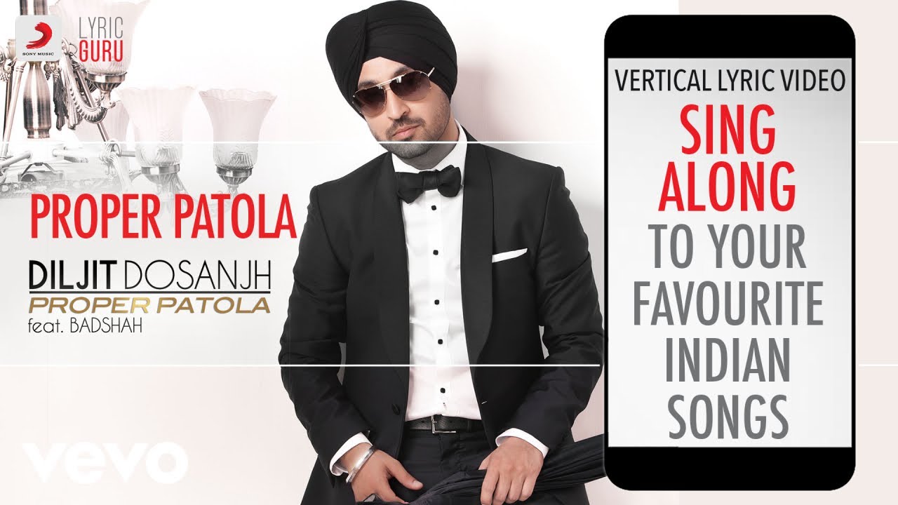 Proper Patola - Official Lyrics|Diljit Dosanjh|Badshah - YouTube