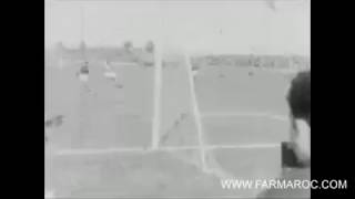 1957 la première coupe du trône pour le Mouloudia d’Oujda en présence du feu Mohamed V Que Dieu ait