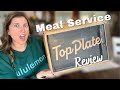 TOP PLATE MEALS REVIEW!! Meal Service Taste Test 😋