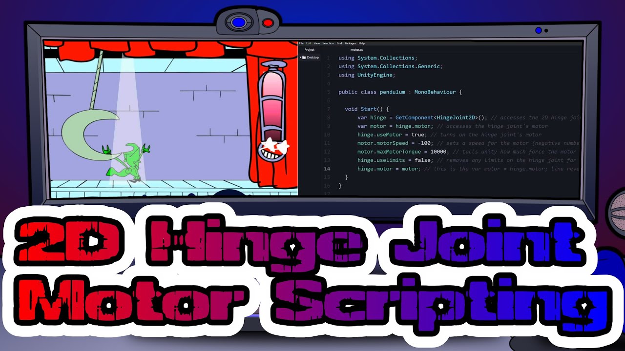 Unity Hingejoint2d Motor C Scripting Fix Tutorial Youtube