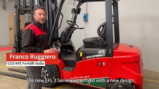 New EFL 3 Series | Introduced by  Franco Ruggiero from KFE Forklift - EP Italia